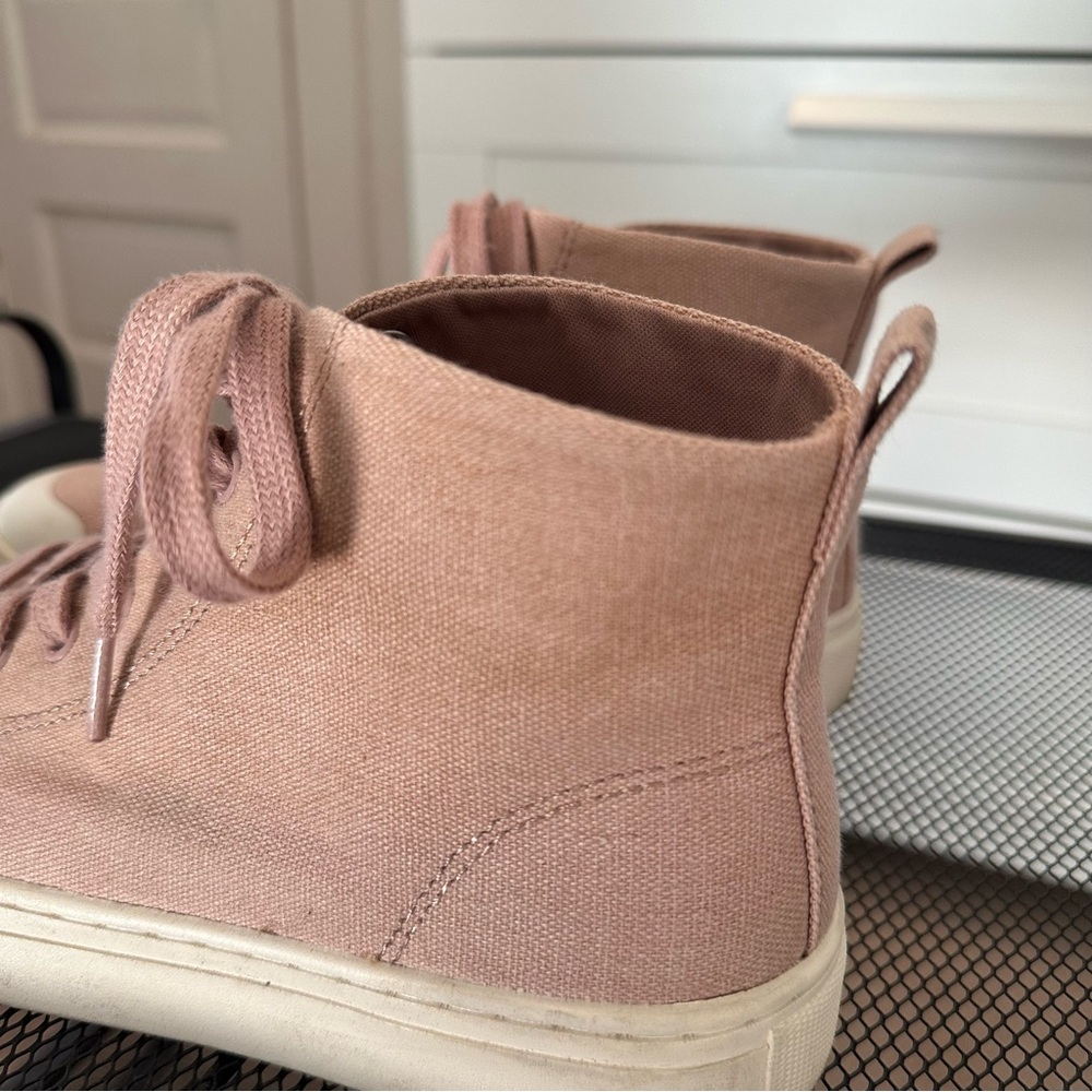 Dusty Pink High Top Sneakers - Picture 5 of 6